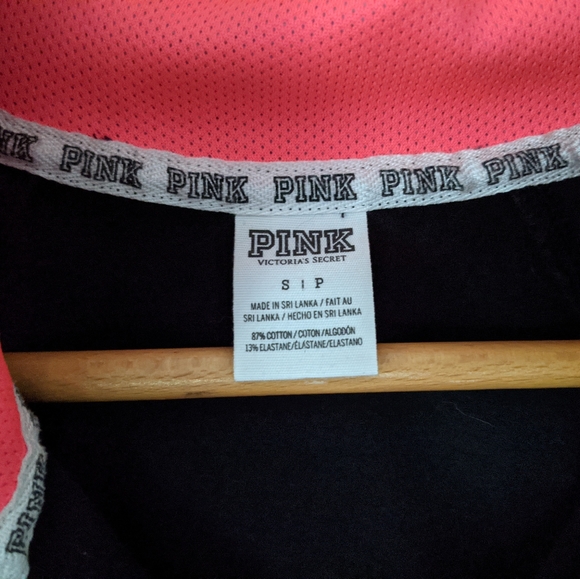 Victoria's Secret PINK Black Pullover Small - Picture 4 of 7